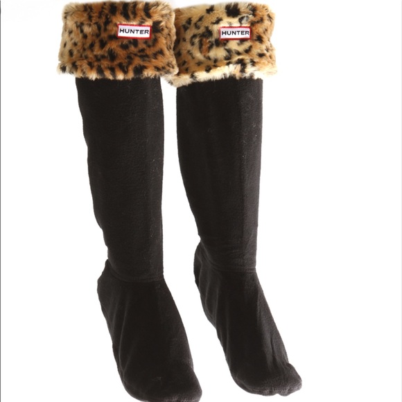 Hunter Leopard Print Sock Boot Insert 